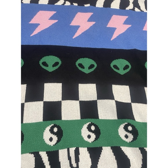 Dressed In Lala Colorful Graphic Women's Sweater - Picture 5 of 8